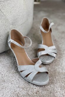 NDP - Belle Silver Shine Heels 7694