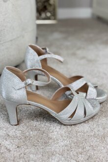 NDP - Belle Silver Shine Heels 7694